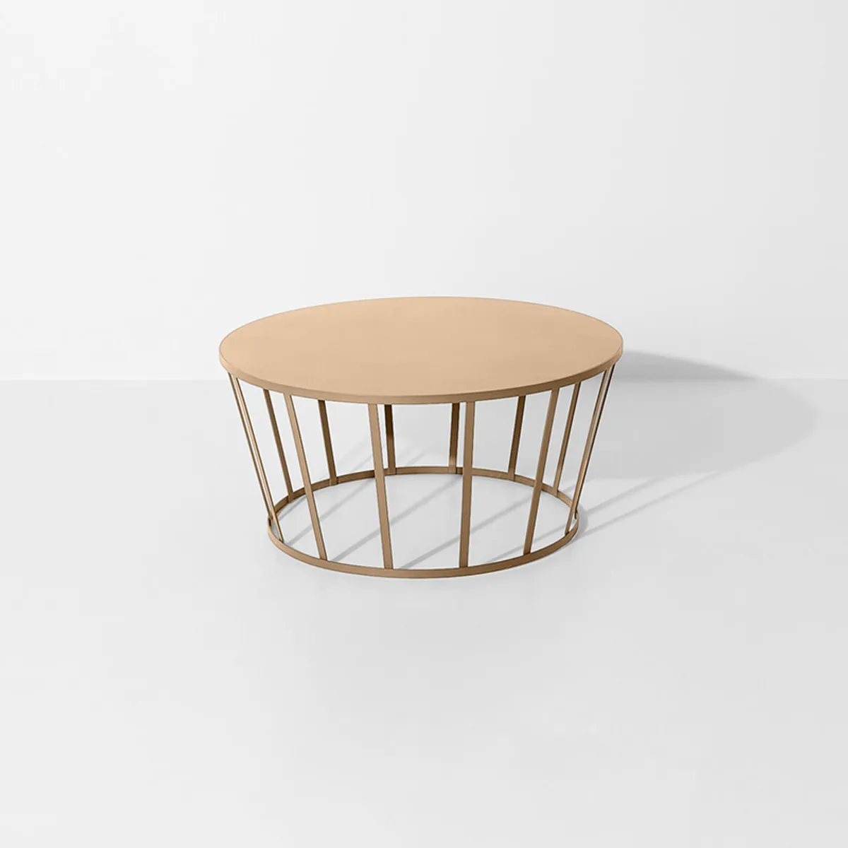 Hollo Coffee Table Gold Steel Metal Table For Outdoor Use In Hotels And Cafes By Insideoutcontracts