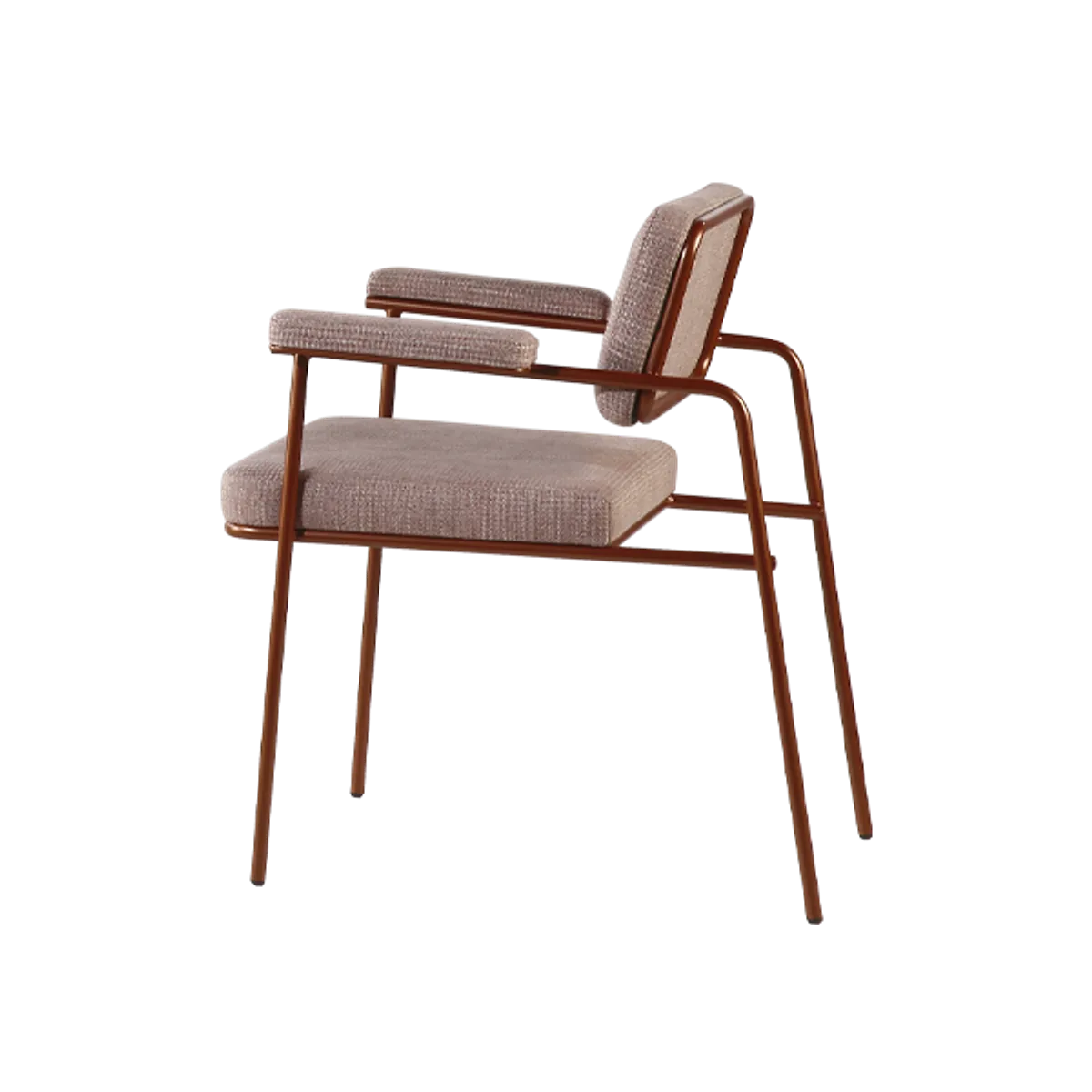 Boogie Armchair Matt 04 Copper Frame Inside Out Contracts