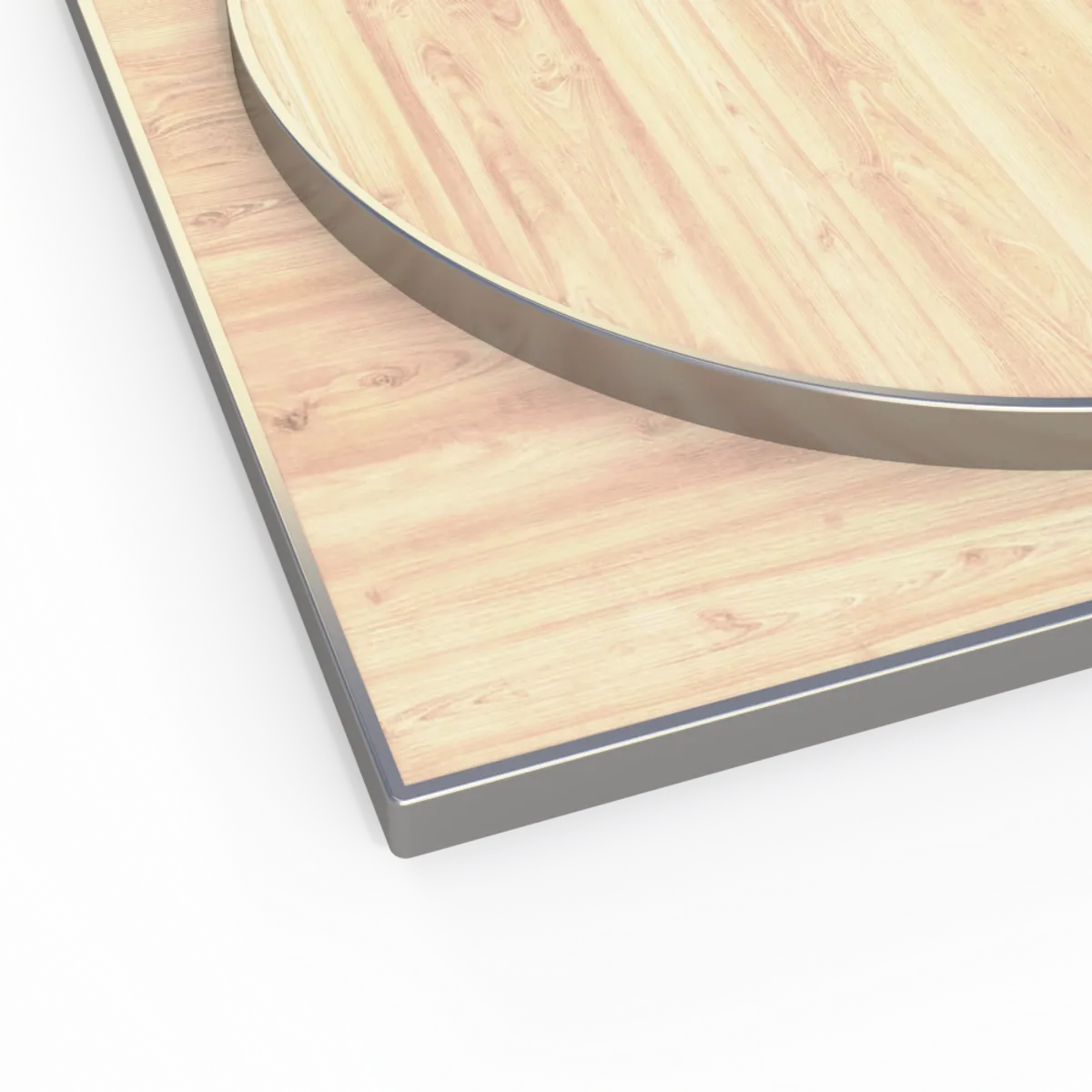 Table Top Veneer With Metal Edge